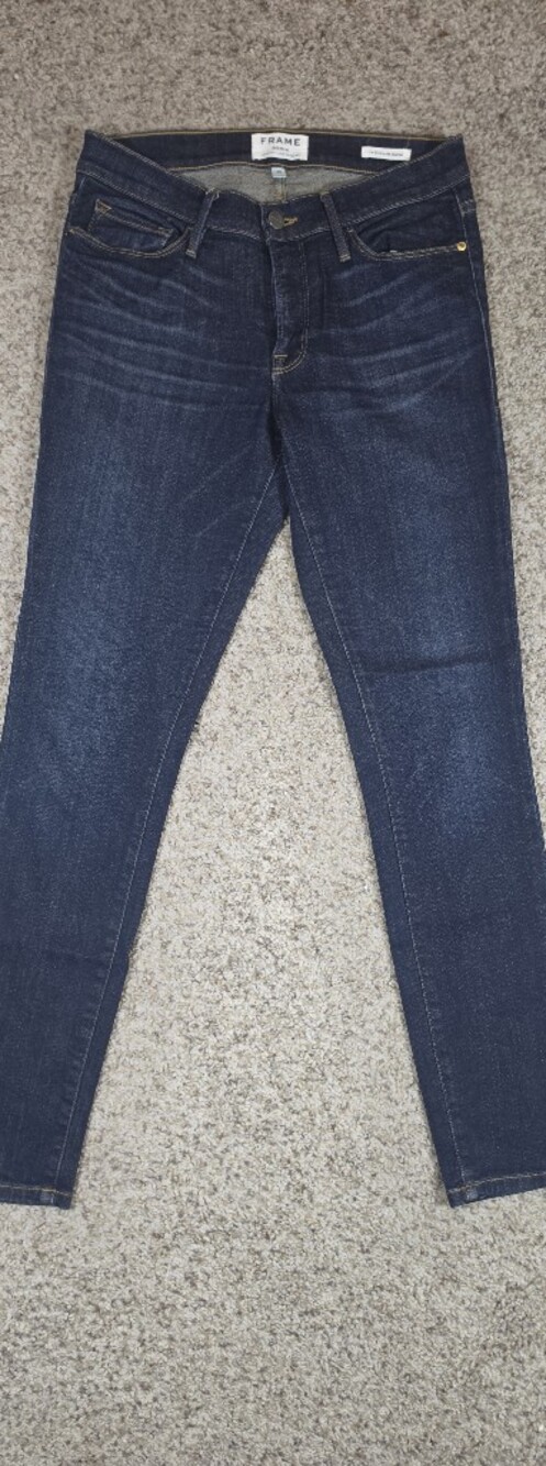 Frame Le Skinny de Jeanne Dark Wash Skinny Jeans Size 30